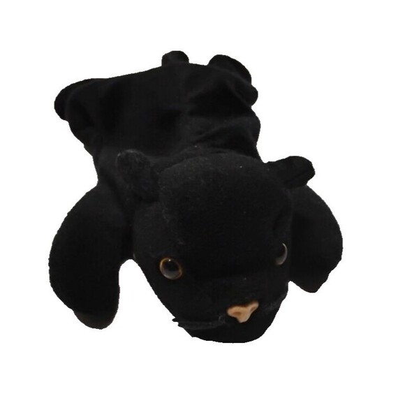 Ty Beanie Baby Velvet Cat ~ 12-16-95 ~ Style 4064 Black Cat Plush - Picture 1 of 3